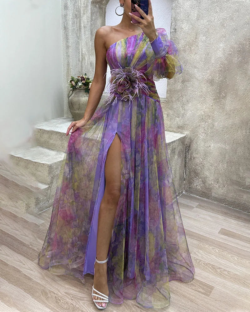 Lola™ - Elegant och festlig off shoulder-klänning