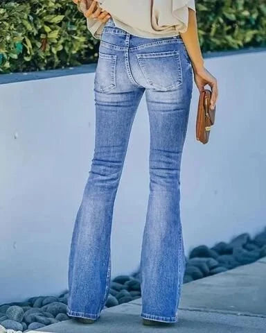 Demi™ - 2023 Sexig jeansstrumpa med hög taille