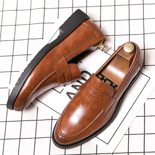 Eduardo™ - Ortopediska loaferskor i äkta läder