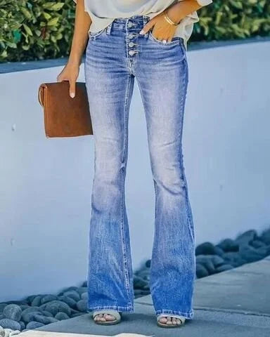 Demi™ - 2023 Sexig jeansstrumpa med hög taille
