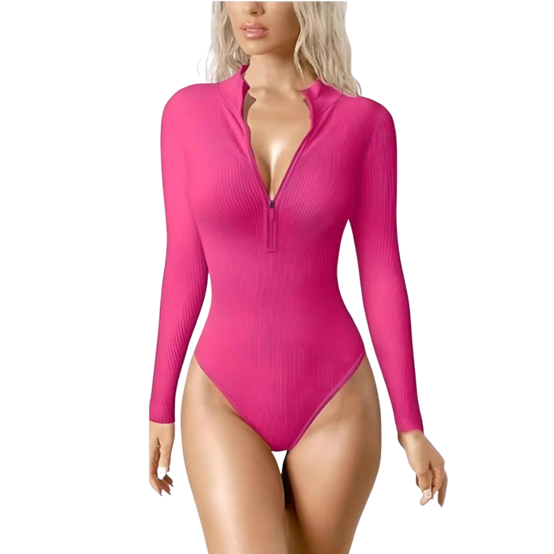 Karolina™ - Snatched Bodysuit med dragkedja